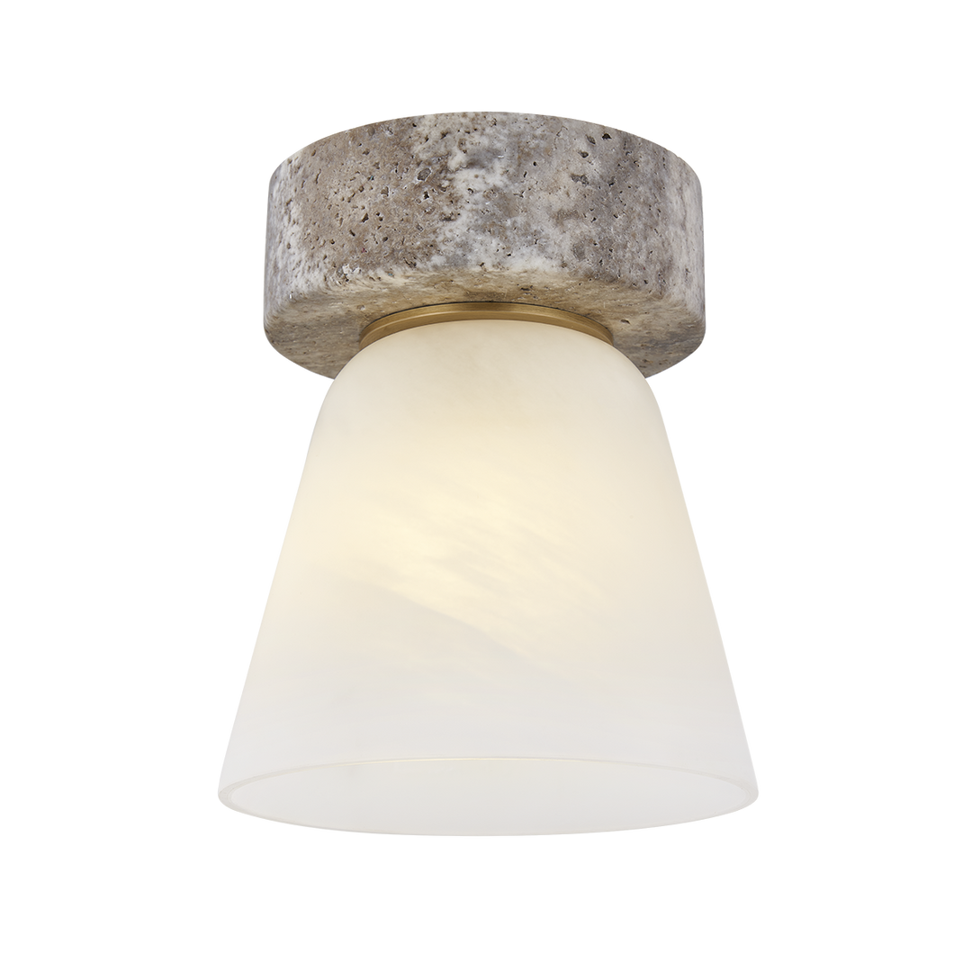 Lea Flush Mount - Patina Brass