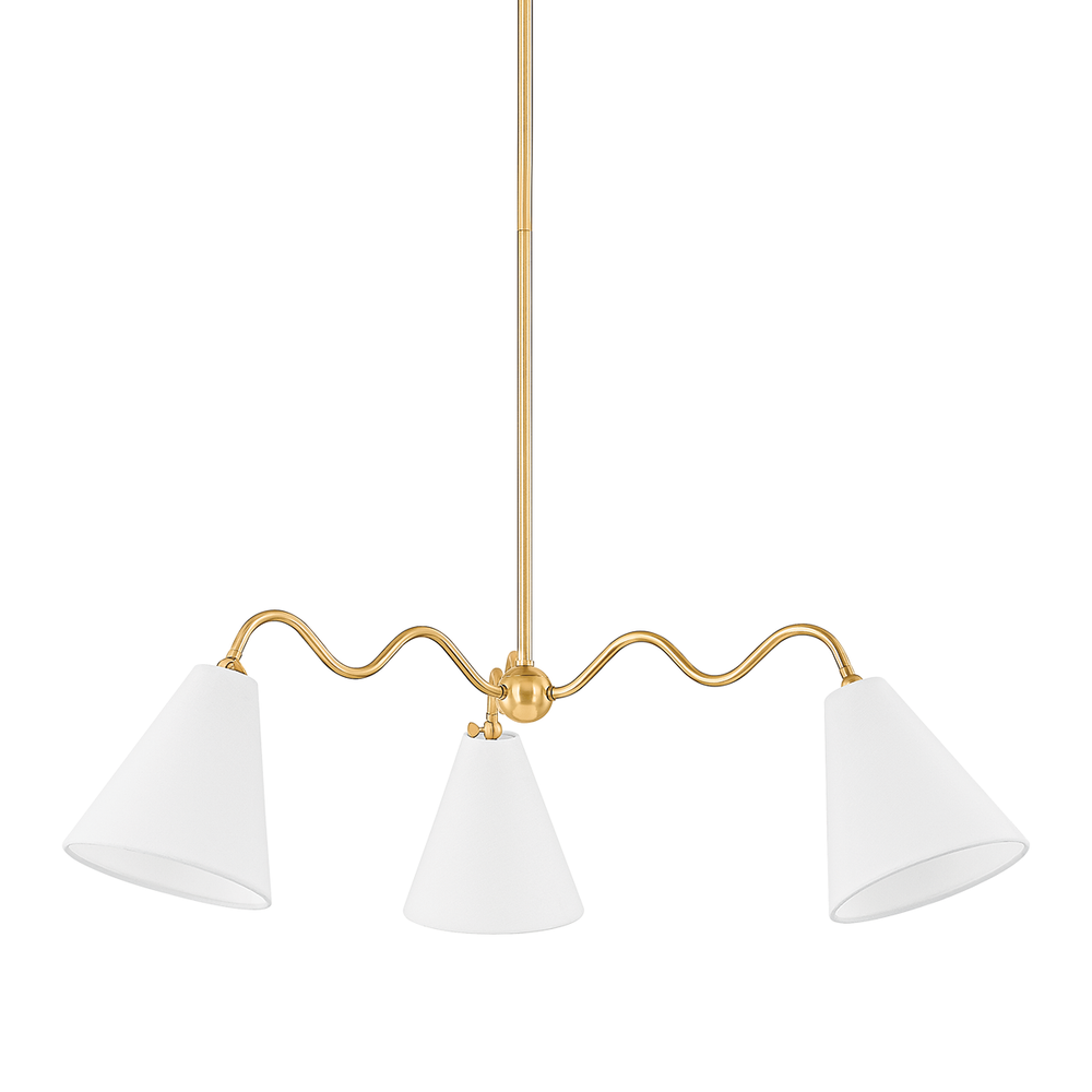 Chandeliers Onda Chandelier-Aged Brass