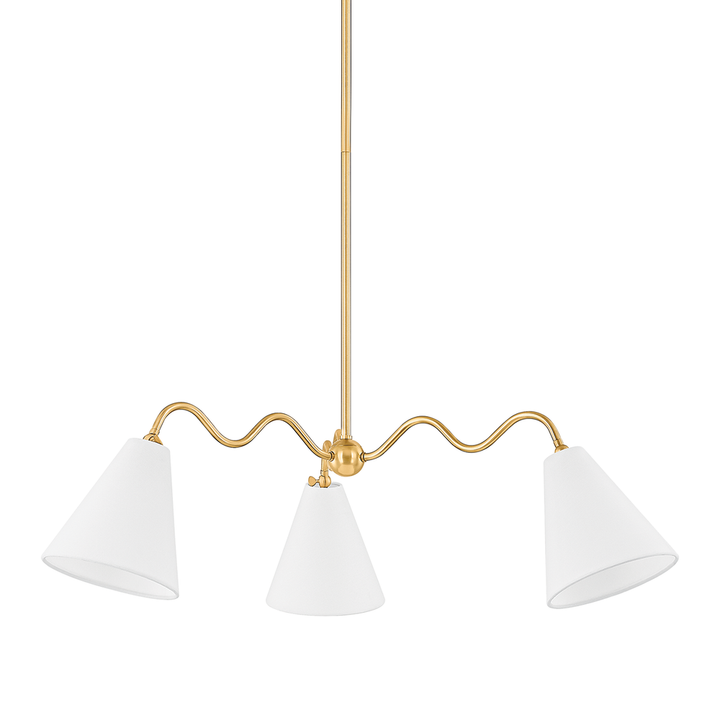 Chandeliers Onda Chandelier-Aged Brass