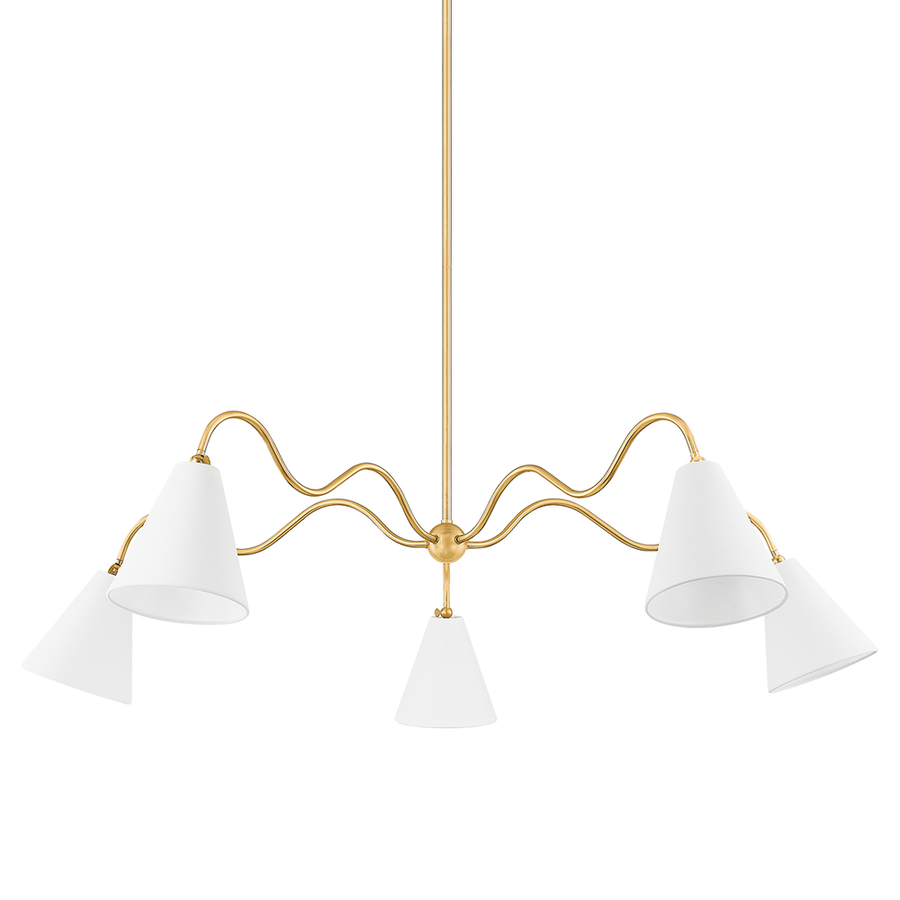 Chandeliers Onda Chandelier-Aged Brass