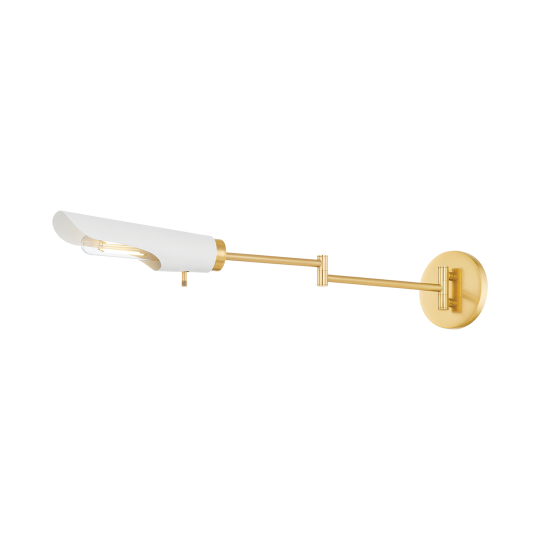 HARPERROSE Wall Sconce-Mitzi-HVL-H828101-AGB/SWH-Wall Lighting-2-France and Son