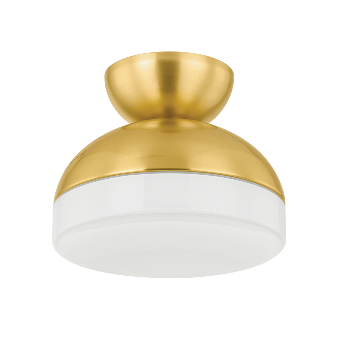 Rue Flush Mount-Mitzi-HVL-H851501-AGB-Flush MountsAged Brass-1-France and Son