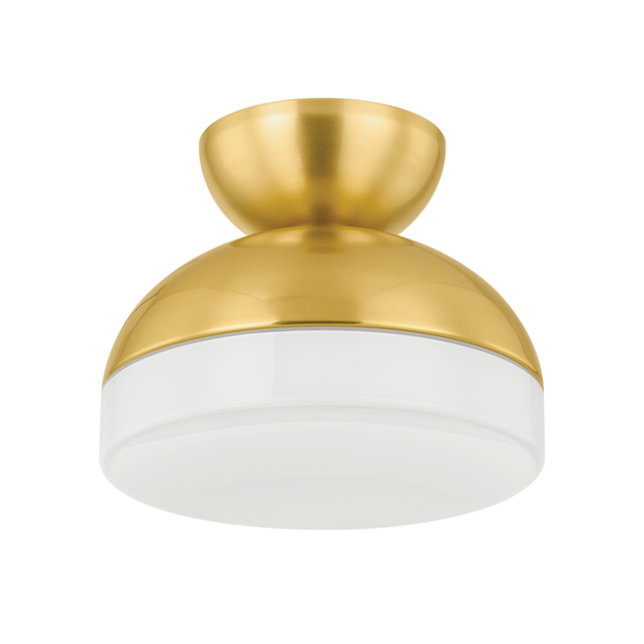 Rue Flush Mount-Mitzi-HVL-H851501-AGB-Flush MountsAged Brass-1-France and Son