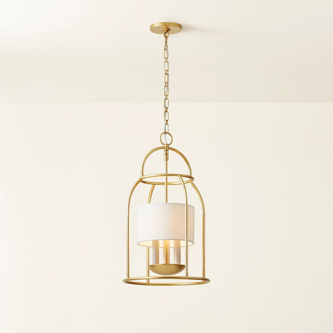 Delia Lantern-Mitzi-HVL-H871703-VGL-PendantsVintage Gold Leaf-3 Light-7-France and Son