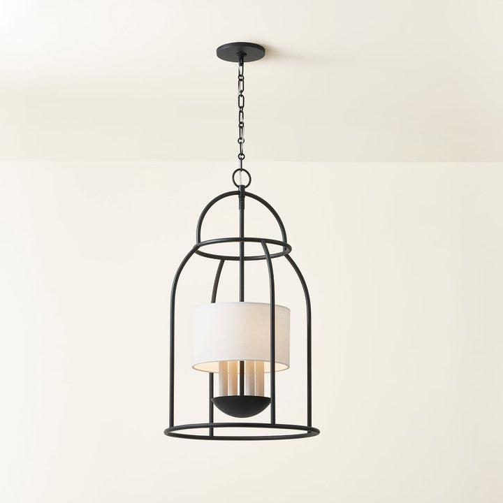 Delia Lantern-Mitzi-HVL-H871704-AI-PendantsAged Iron-4 Light-1-France and Son