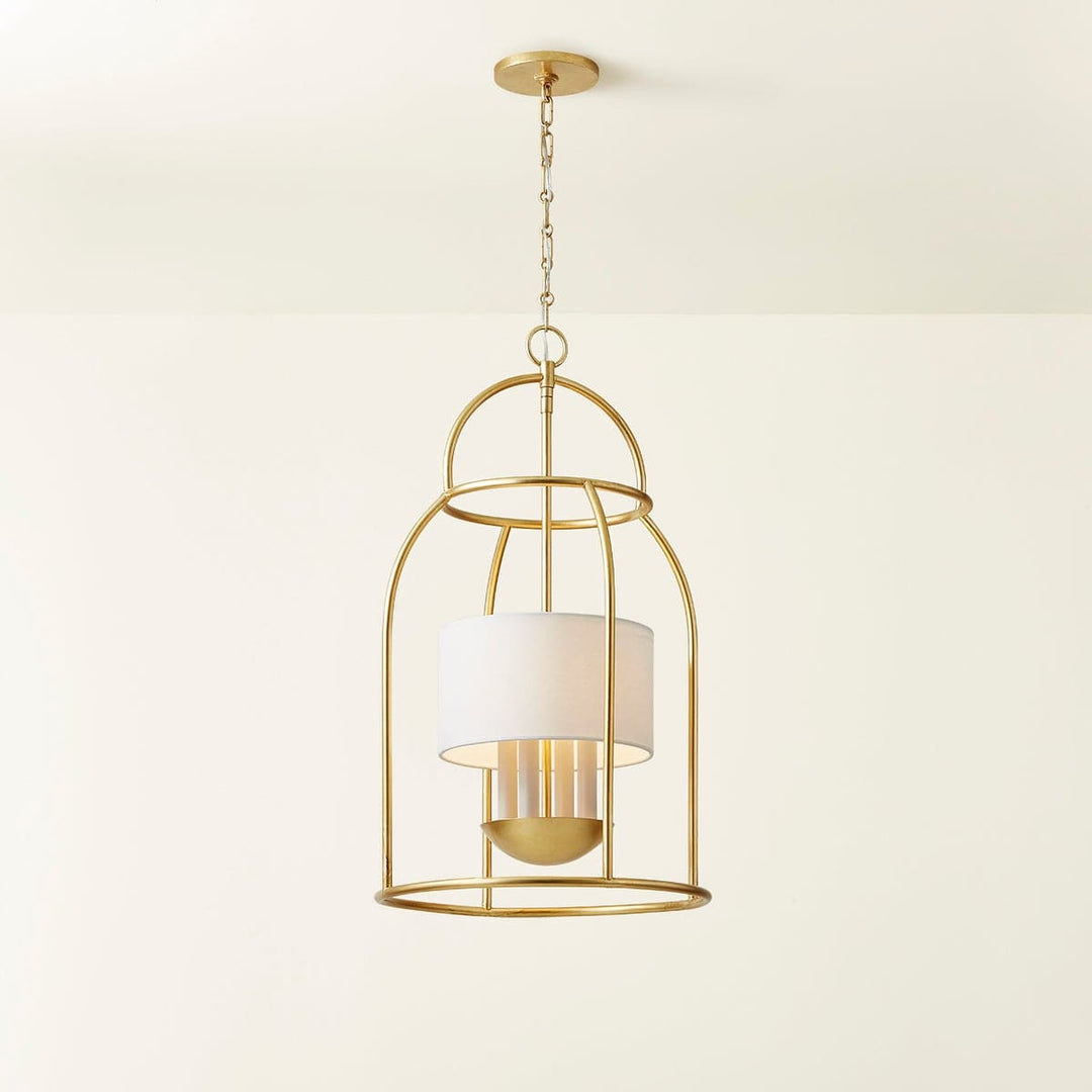 Delia Lantern-Mitzi-HVL-H871704-VGL-PendantsVintage Gold Leaf-4 Light-4-France and Son