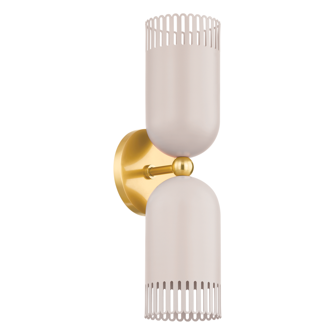 Liba Wall Sconce-Mitzi-HVL-H884102-AGB/SPG-Outdoor Wall Sconces-1-France and Son