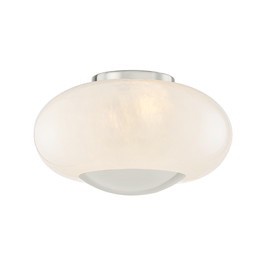 Flush Mounts Lottie Flush Mount-Polished Nickel