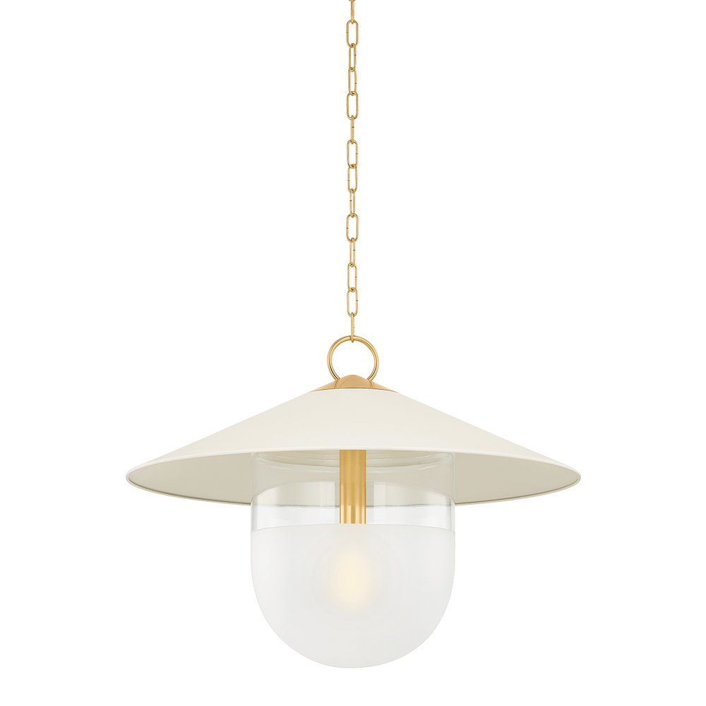 Pendants Ressi Pendant-Aged Brass/Soft Cream