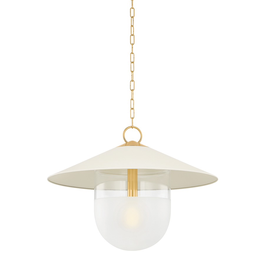 Pendants Ressi Pendant-Aged Brass/Soft Cream