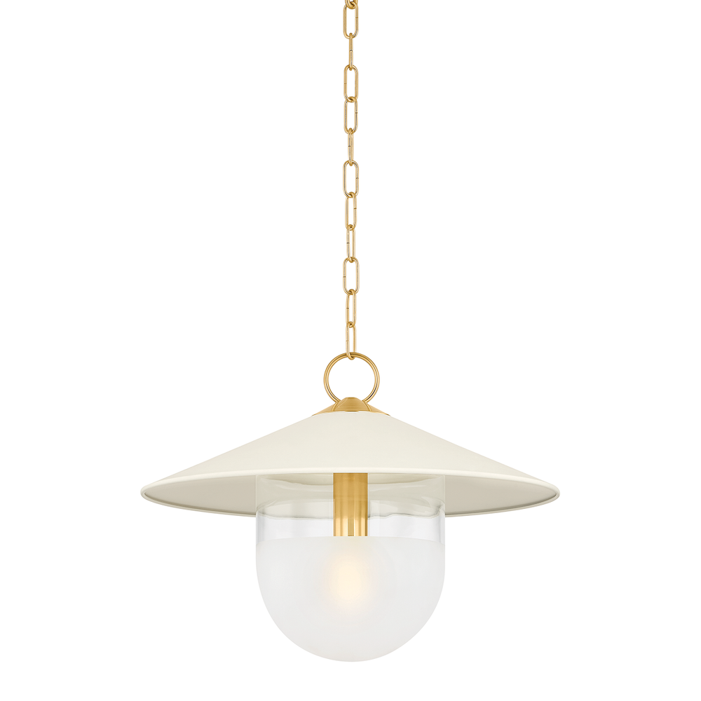 Pendants Ressi Pendant-Aged Brass/Soft Cream