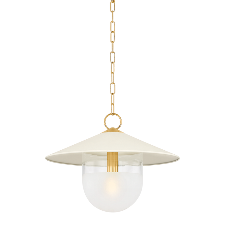 Pendants Ressi Pendant-Aged Brass/Soft Cream