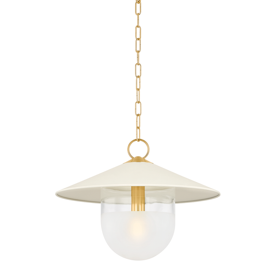 Pendants Ressi Pendant-Aged Brass/Soft Cream