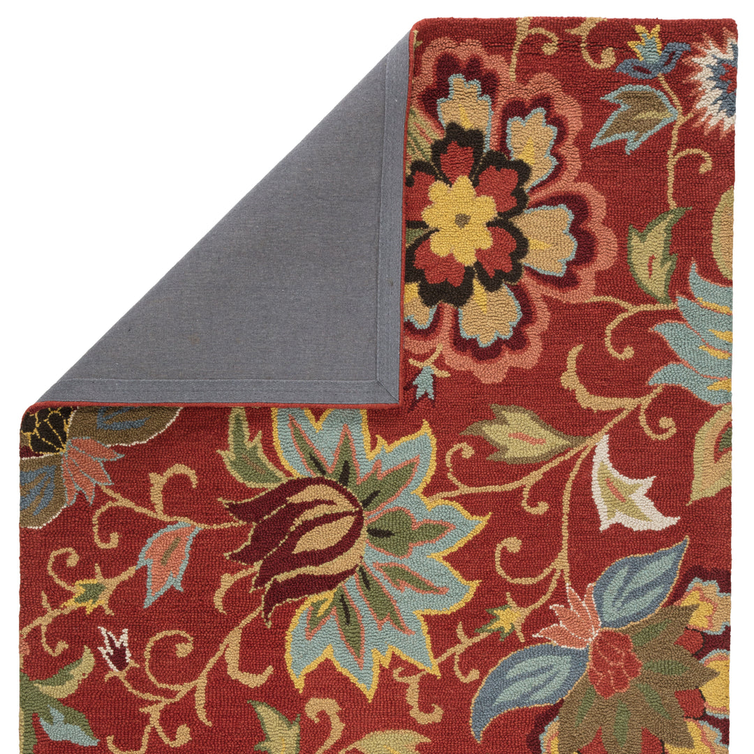 Jaipur Living Zamora Handmade Floral Red/ Multicolor Area Rug (8'X10')