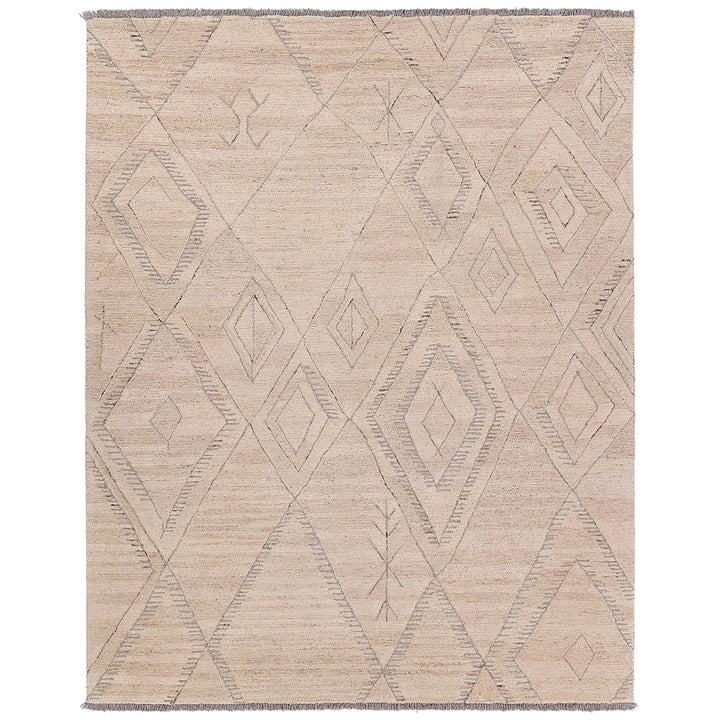 Jaipur Living Anisah Handmade Trellis White/Gray Area Rug (9'X12' Rectangle)