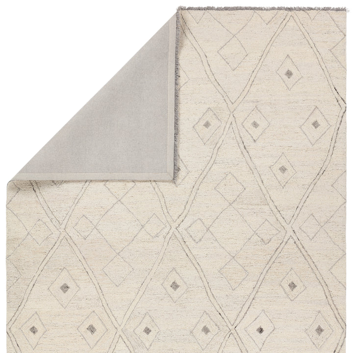 Jaipur Living Ismael Handmade Trellis White/Gray Area Rug (10'X14' Rectangle)