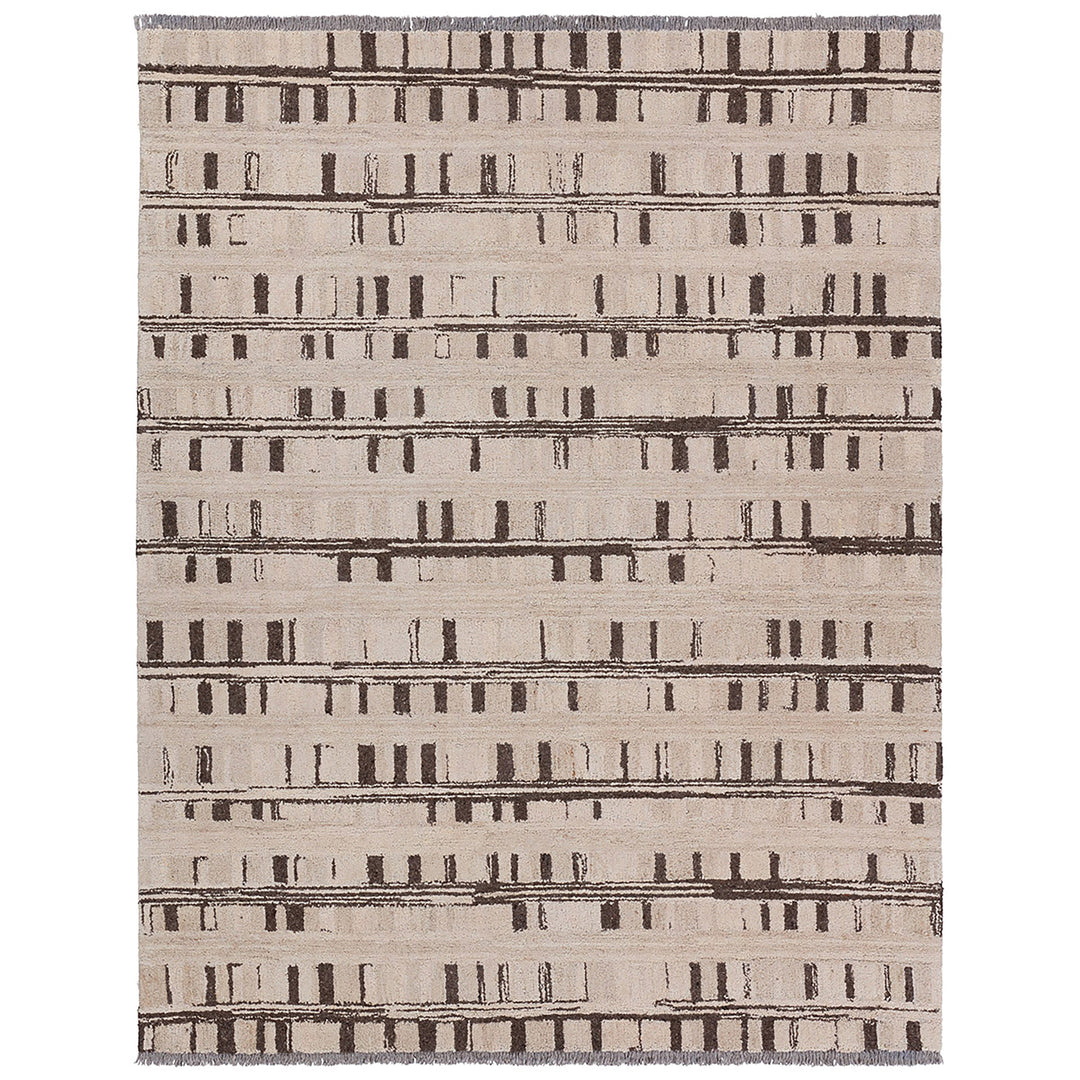 Jaipur Living Emir Handmade Striped Brown/Tan Area Rug (8'X10' Rectangle)