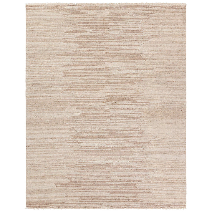 Jaipur Living Sayeed Handmade Striped Natural/White Area Rug (8'X10' Rectangle)