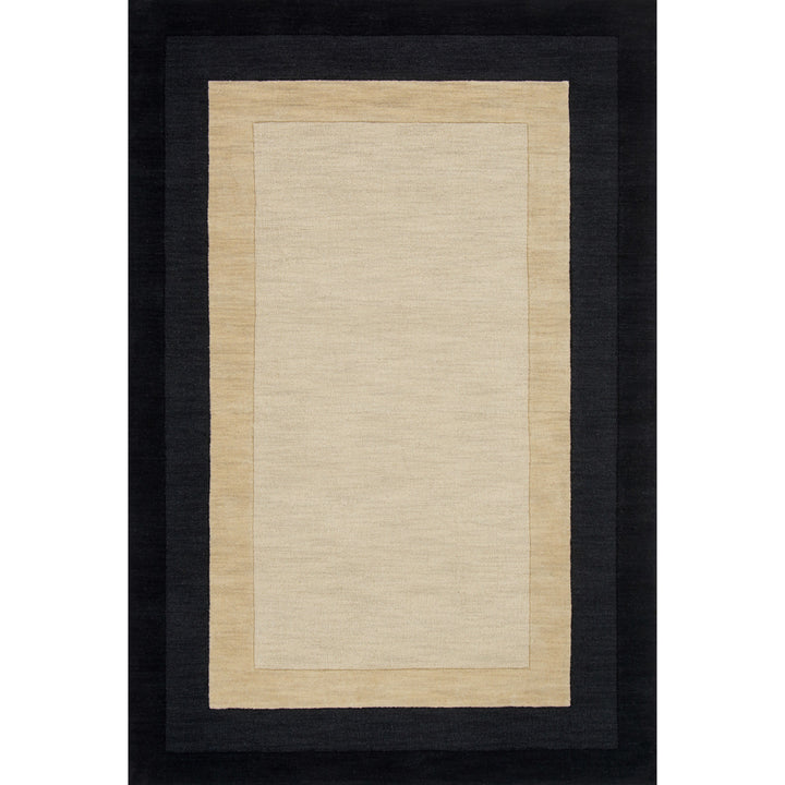 Loloi Hamilton Ivory / Charcoal 3'-6" x 5'-6" Accent Rug