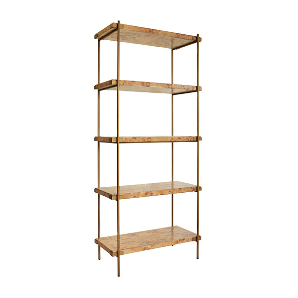 Cabinets & Curios Harris Etagere In Burl Wood