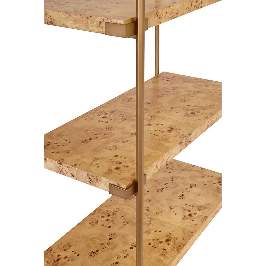Cabinets & Curios Harris Etagere In Burl Wood