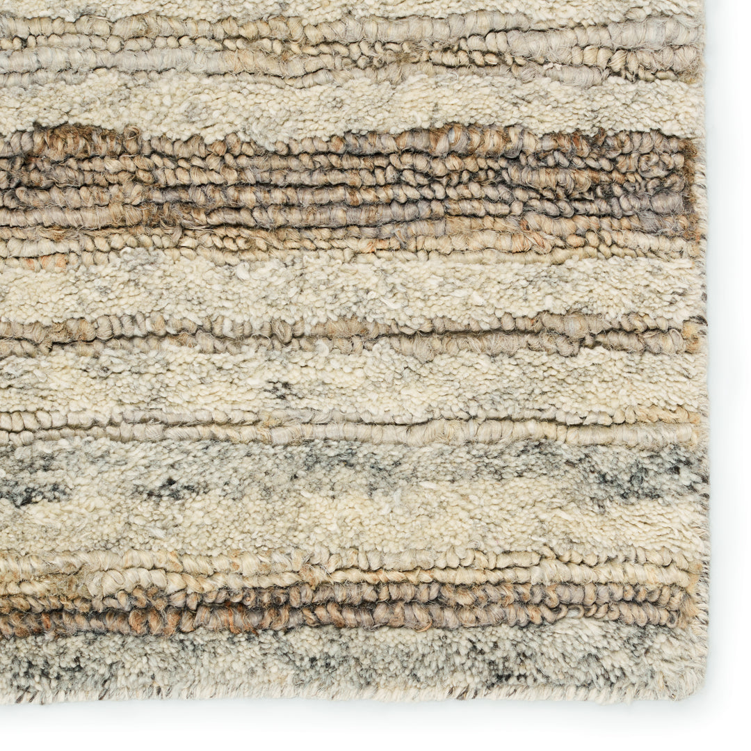 Jaipur Living Tikka Handmade Striped Cream/ Gray Area Rug (8'X10')