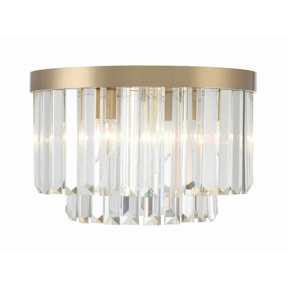 Hayes 4 Light Ceiling Mount-Crystorama Lighting Company-CRYSTO-HAY-1400-AG-Flush MountsAged Brass-2-France and Son