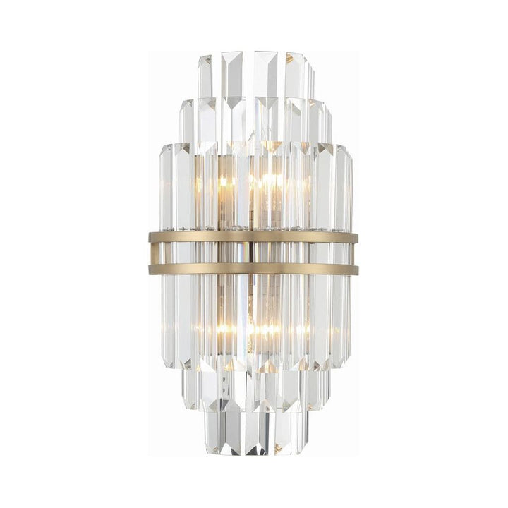 Hayes 2 Light Wall Mount-Crystorama Lighting Company-CRYSTO-HAY-1402-AG-Flush MountsAged Brass-2-France and Son