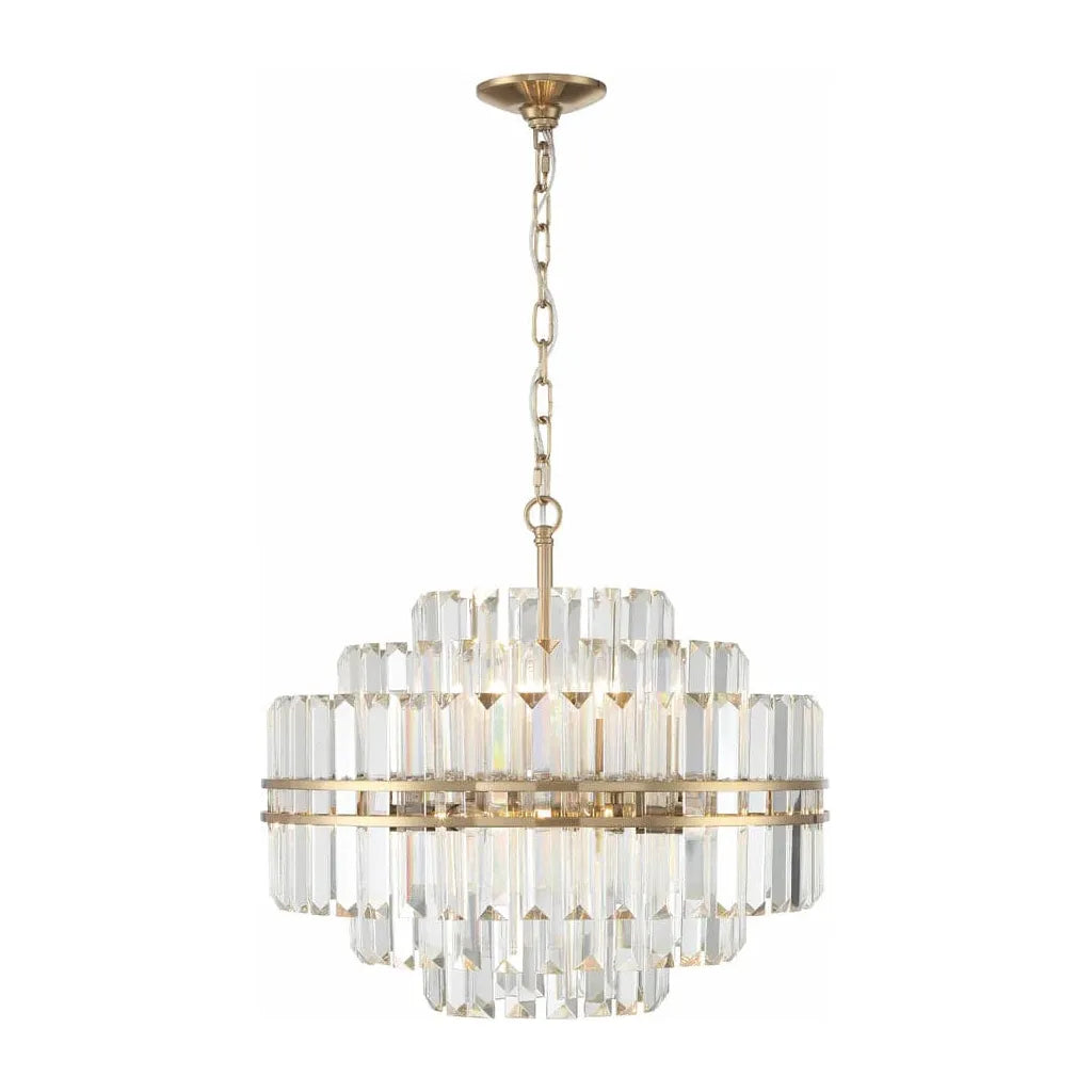 Hayes 12 Light Chandelier-Crystorama Lighting Company-CRYSTO-HAY-1405-PN-ChandeliersPolished Nickel-9-France and Son