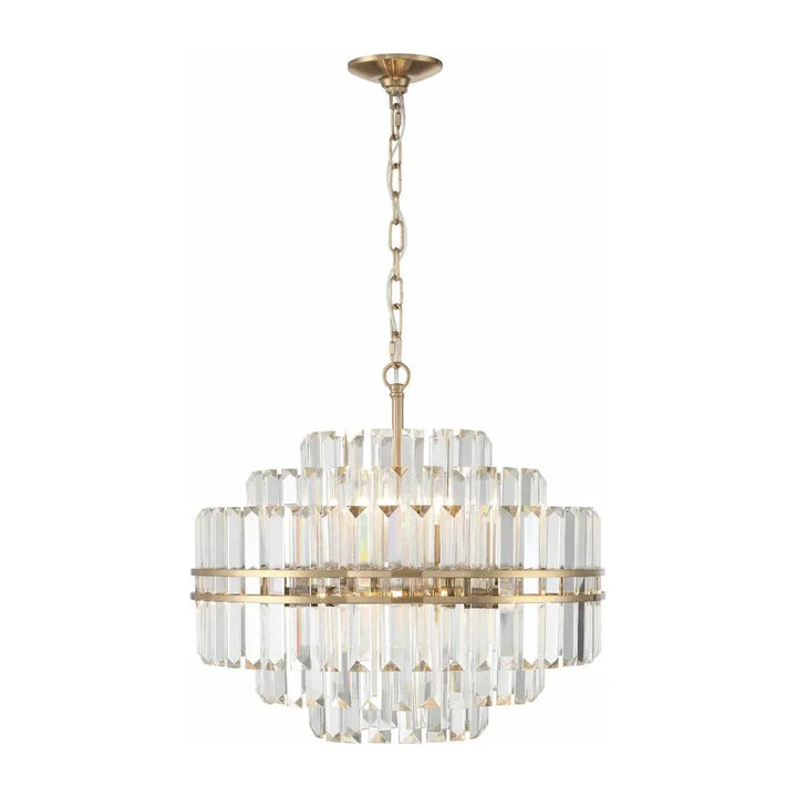 Hayes 12 Light Chandelier-Crystorama Lighting Company-CRYSTO-HAY-1405-AG-ChandeliersAged Brass-6-France and Son