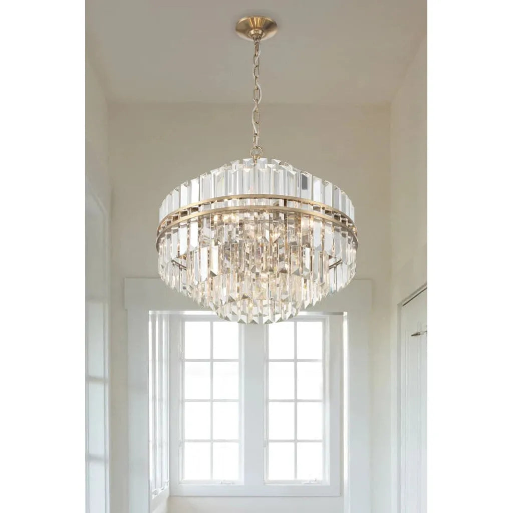 Hayes 12 Light Chandelier-Crystorama Lighting Company-CRYSTO-HAY-1405-PN-ChandeliersPolished Nickel-7-France and Son