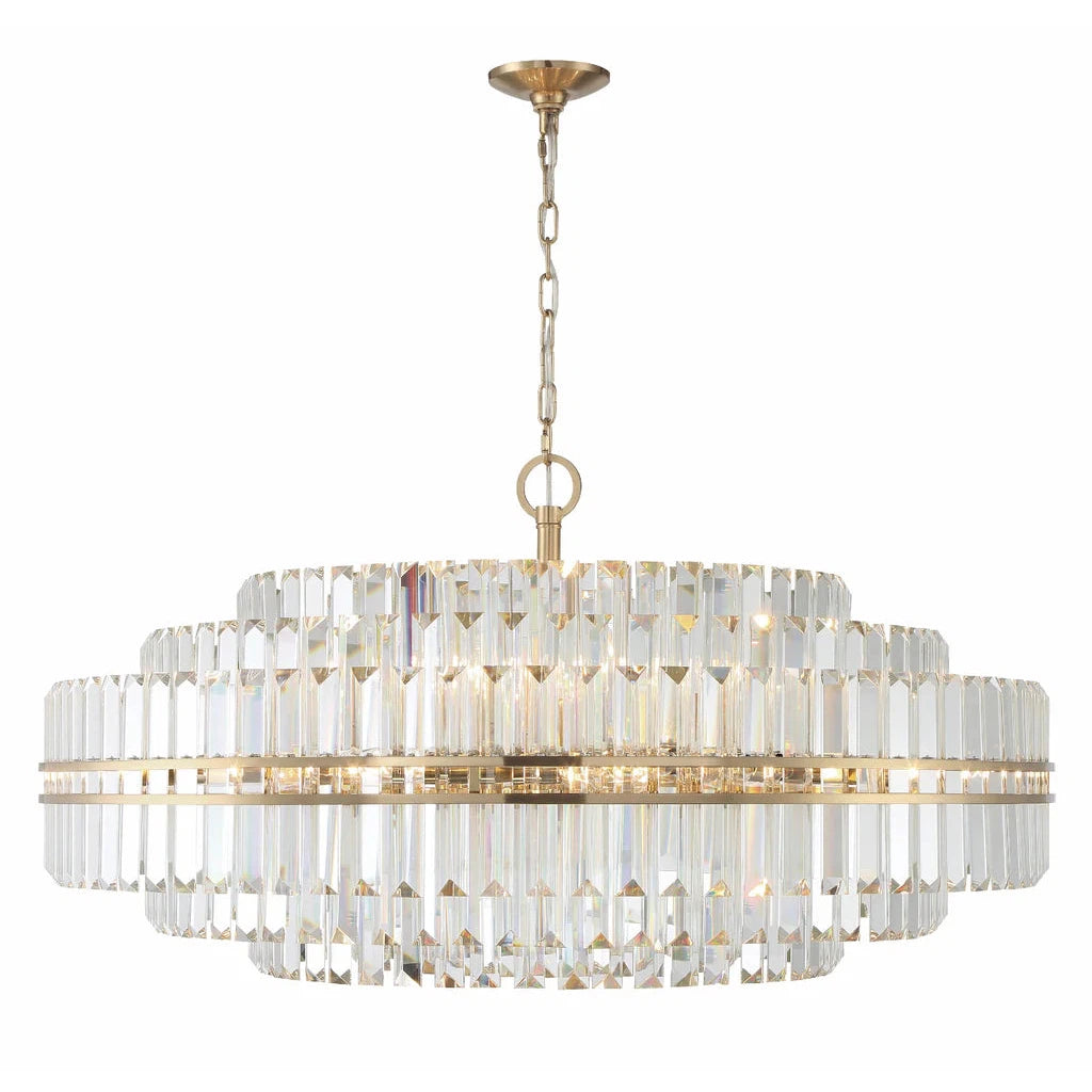 Hayes 32 Light Chandelier-Crystorama Lighting Company-CRYSTO-HAY-1409-AG-ChandeliersAged Brass-5-France and Son