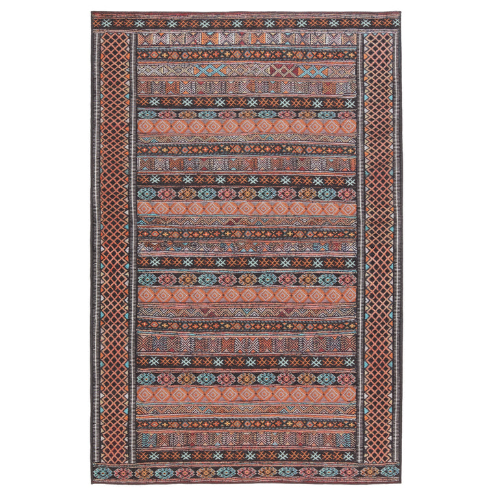 Kate Lester + Jaipur Living Auril Tribal Multicolor/ Orange Area Rug (5'X7'6")