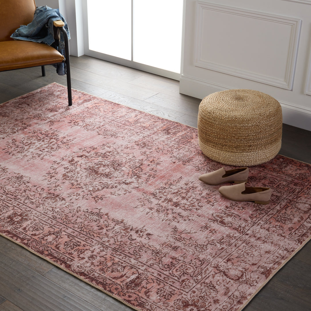 Kate Lester + Jaipur Living Berxley Medallion Rose/ Maroon Area Rug (9'X12')