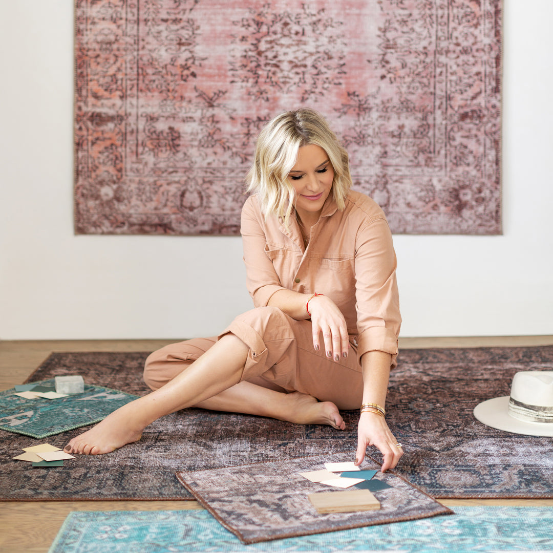 Kate Lester + Jaipur Living Berxley Medallion Rose/ Maroon Area Rug (9'X12')