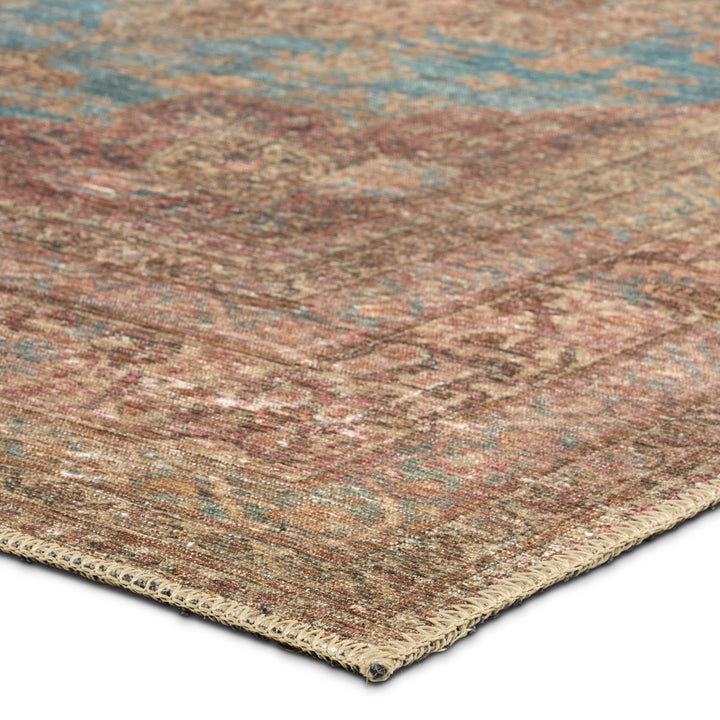 Kate Lester + Jaipur Living Vacherie Medallion Red/ Blue Area Rug (5'X7'6")