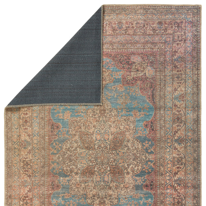 Kate Lester + Jaipur Living Vacherie Medallion Red/ Blue Area Rug (7'6"X10')