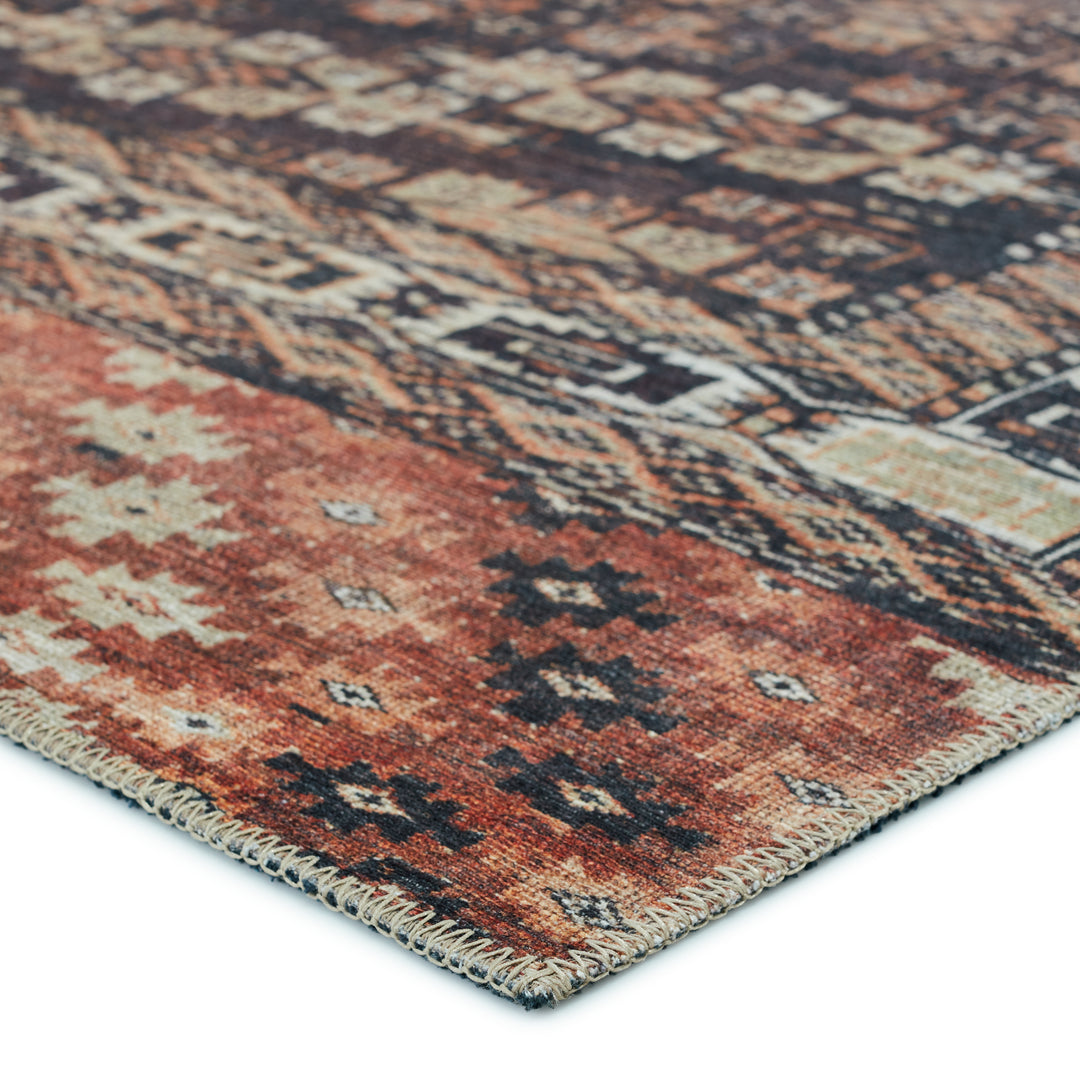 Kate Lester + Jaipur Living Minerva Tribal Brown/ Terracotta Area Rug (5'X7'6")