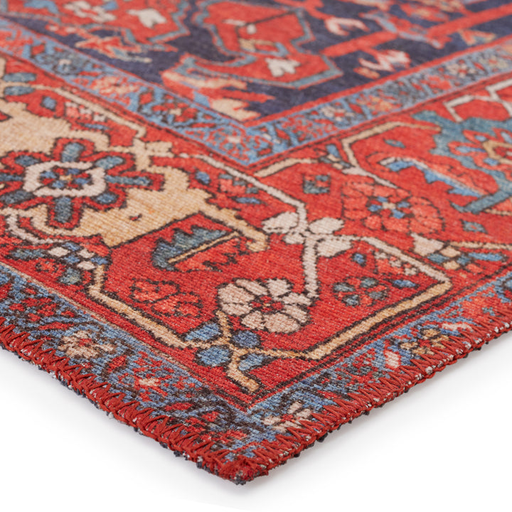 Kate Lester + Jaipur Living Eterna Medallion Red/ Blue Area Rug (5'X7'6")