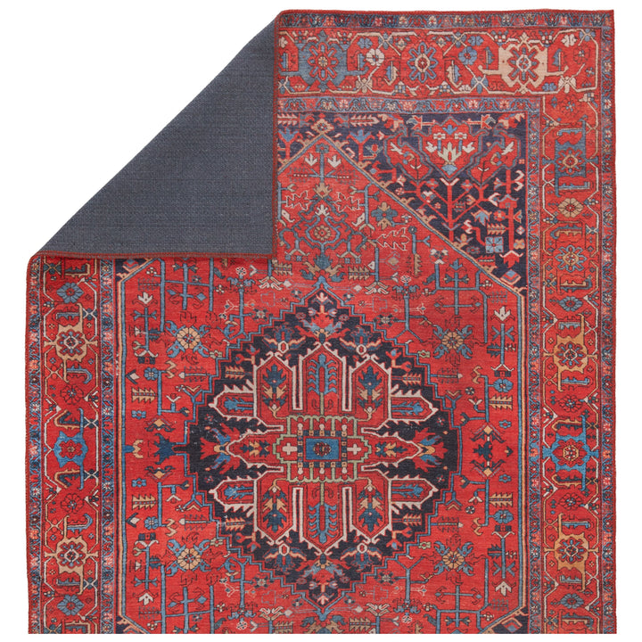 Kate Lester + Jaipur Living Eterna Medallion Red/ Blue Area Rug (5'X7'6")