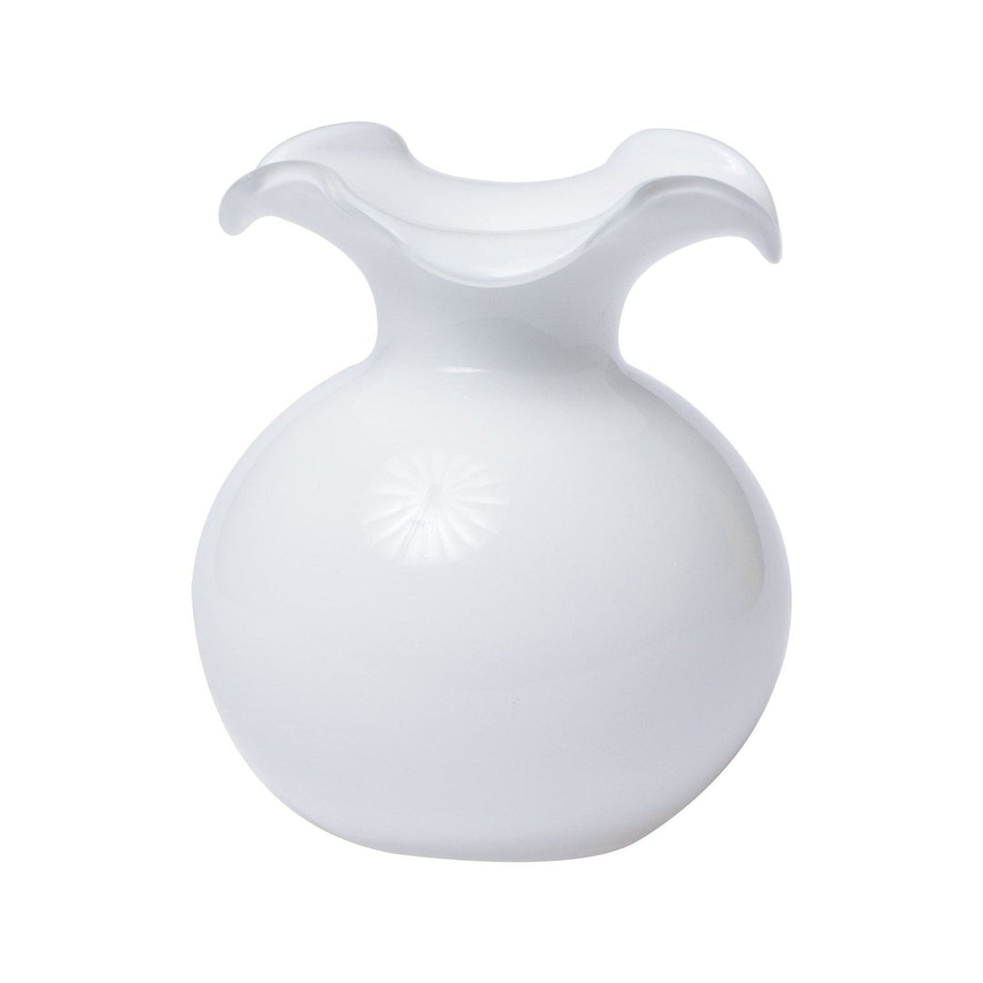 Hibiscus Glass Fluted Vase