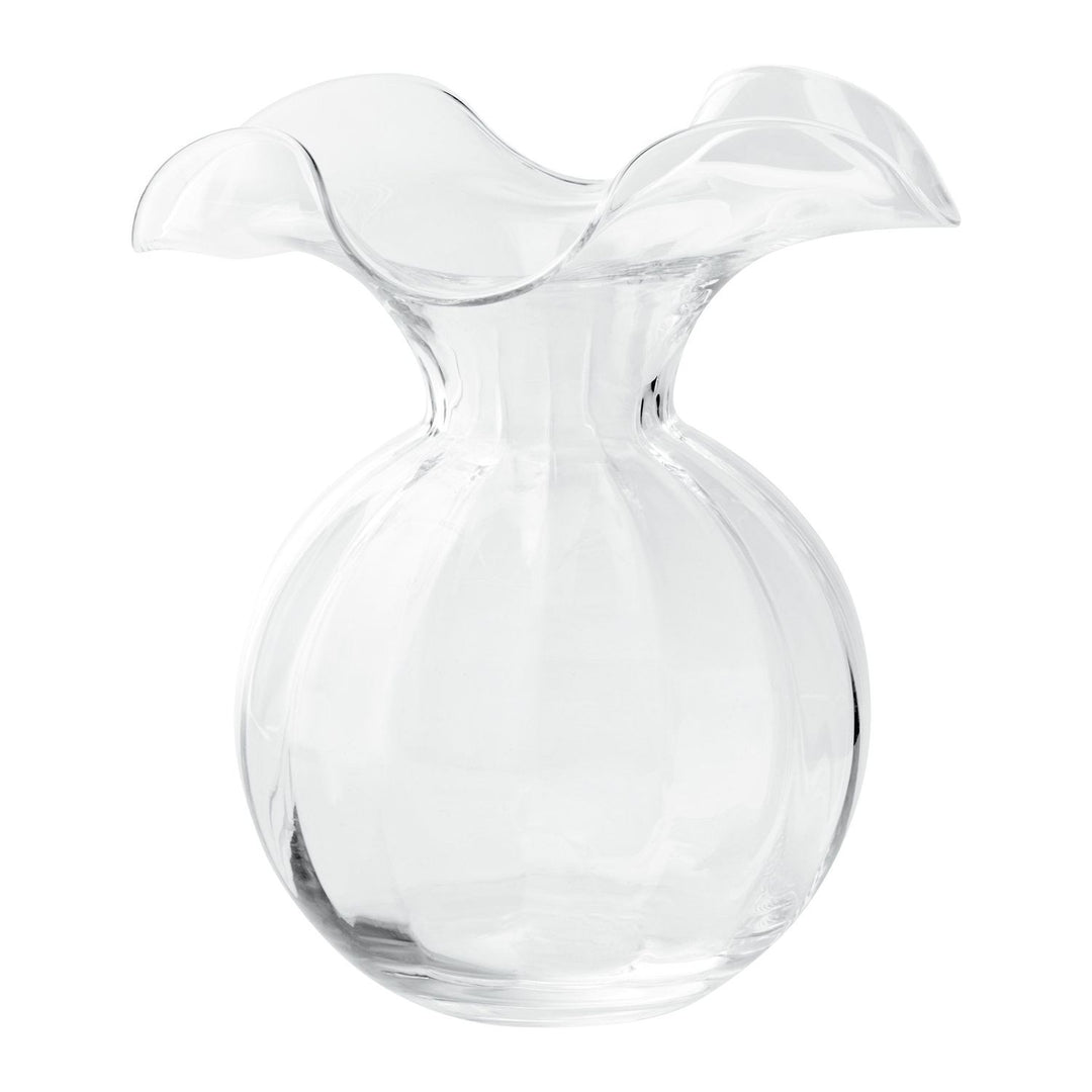 Hibiscus Glass Fluted Vase