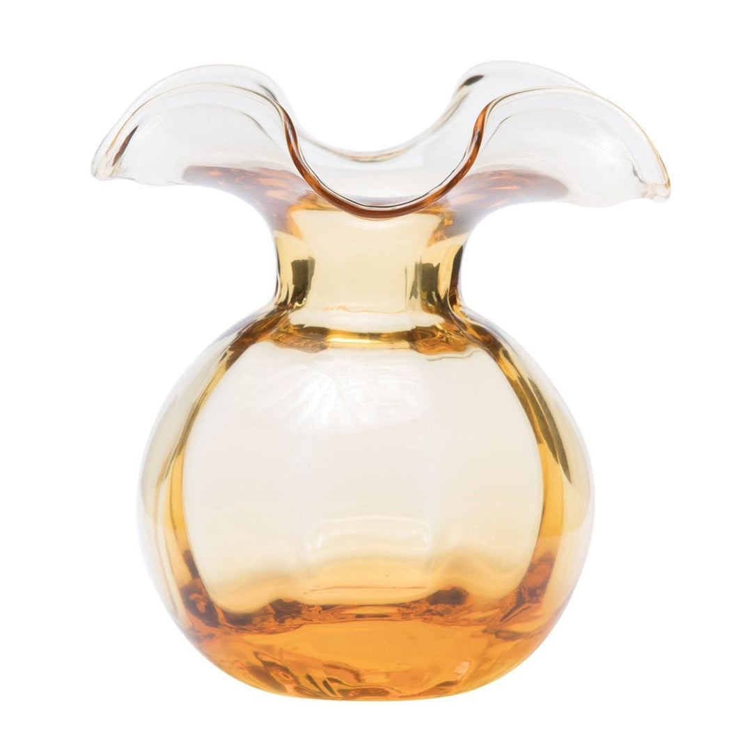 Hibiscus Glass Fluted Vase