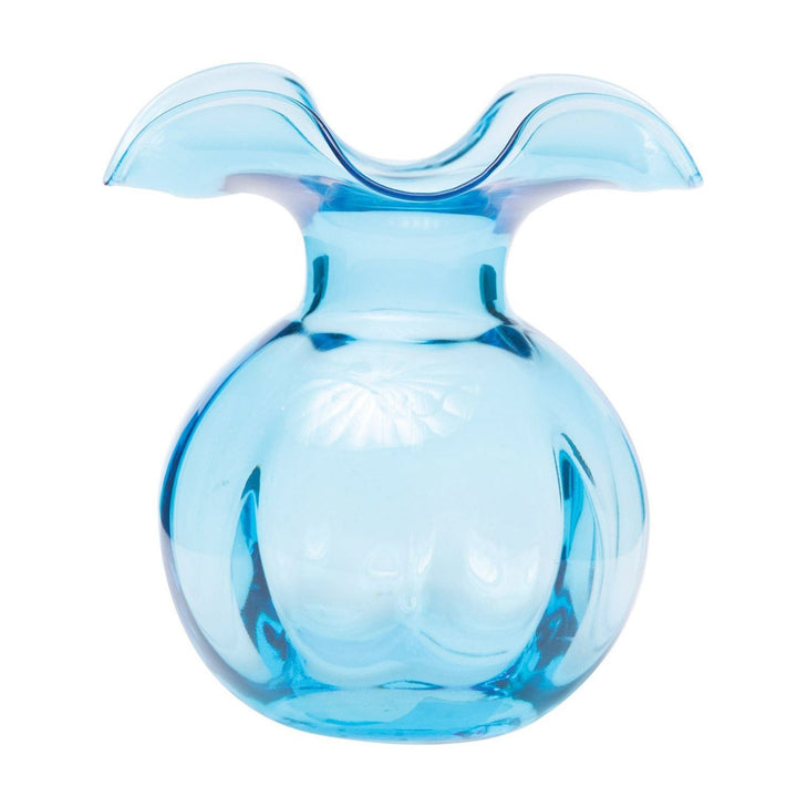Hibiscus Glass Fluted Vase