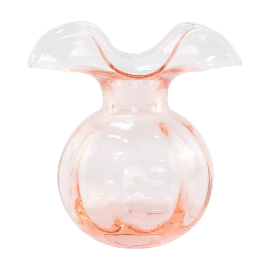 Hibiscus Glass Fluted Vase