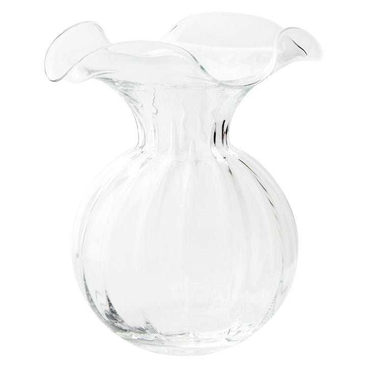 Hibiscus Glass Fluted Vase
