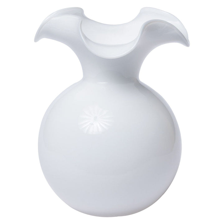 Hibiscus Glass Fluted Vase