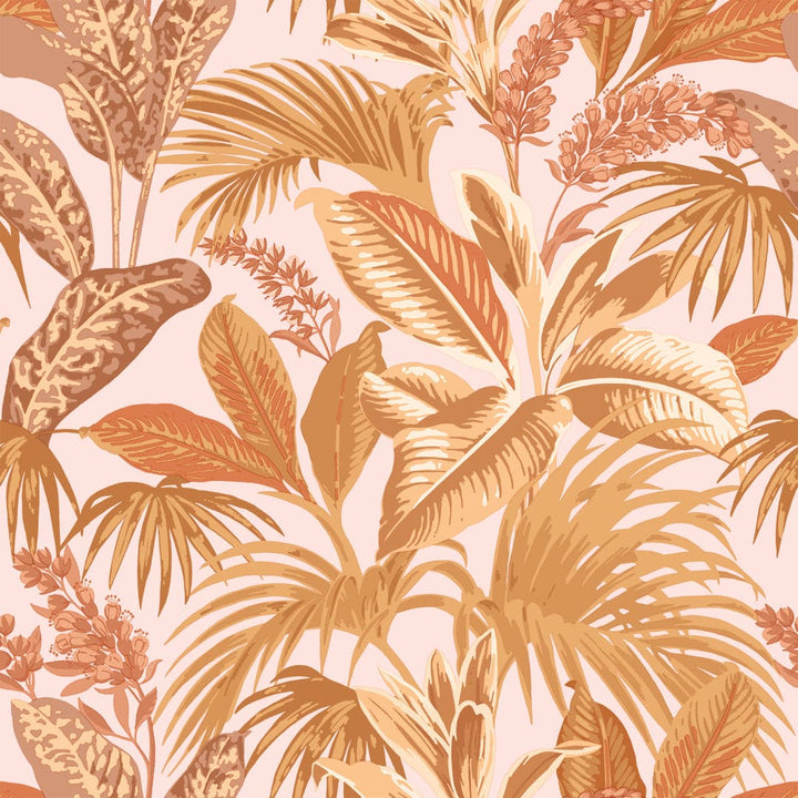 Havana Palm Peel And Stick Wallpaper-Tempaper & Co.-Tempaper-HD15025-Wall PaperTerracotta Sun-10-France and Son