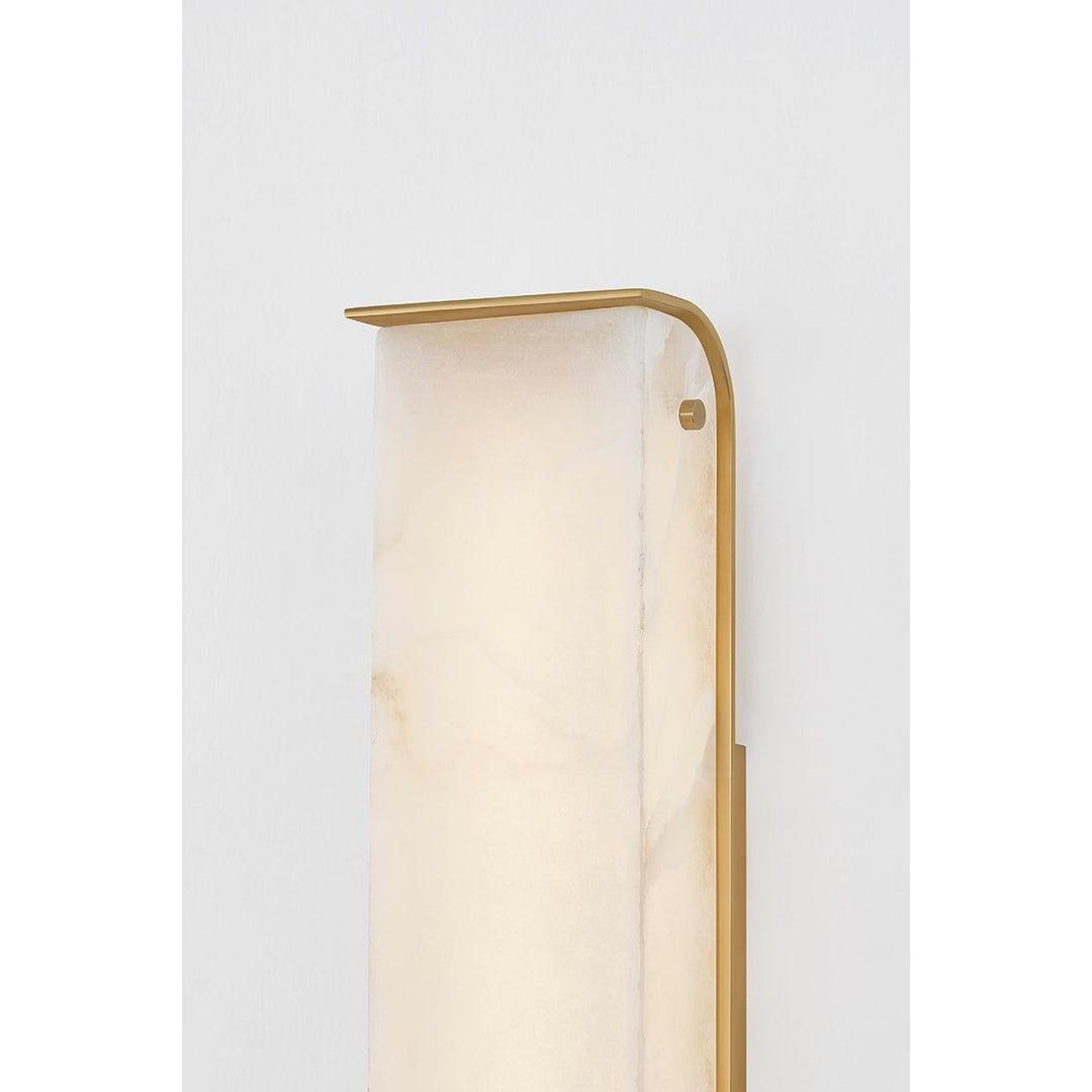 Hera Wall Sconce - Vintage Brass 4.25in Width, 18 Height