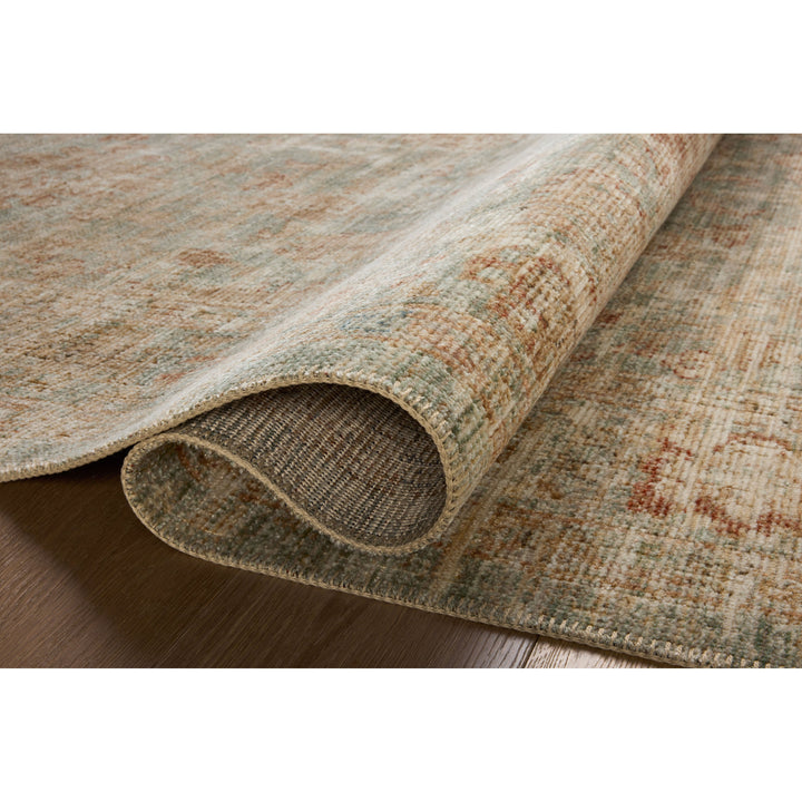 Loloi Heritage Aqua / Terracotta 10'-0" x 10'-0" Square Area Rug